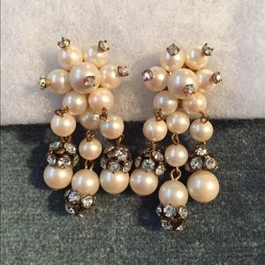 Faux pearl earrings